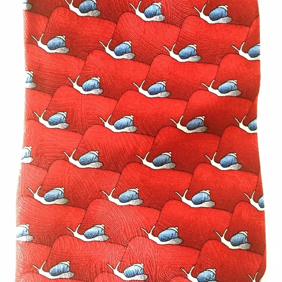 Nature Conservancy Maroon Giant Land Snails Tie - Picture 2 of 8